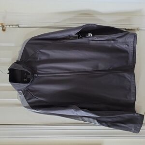 XERSION BRAND MEN'S GRAY FRONT ZIPPERED JACKET SIZE LARGE